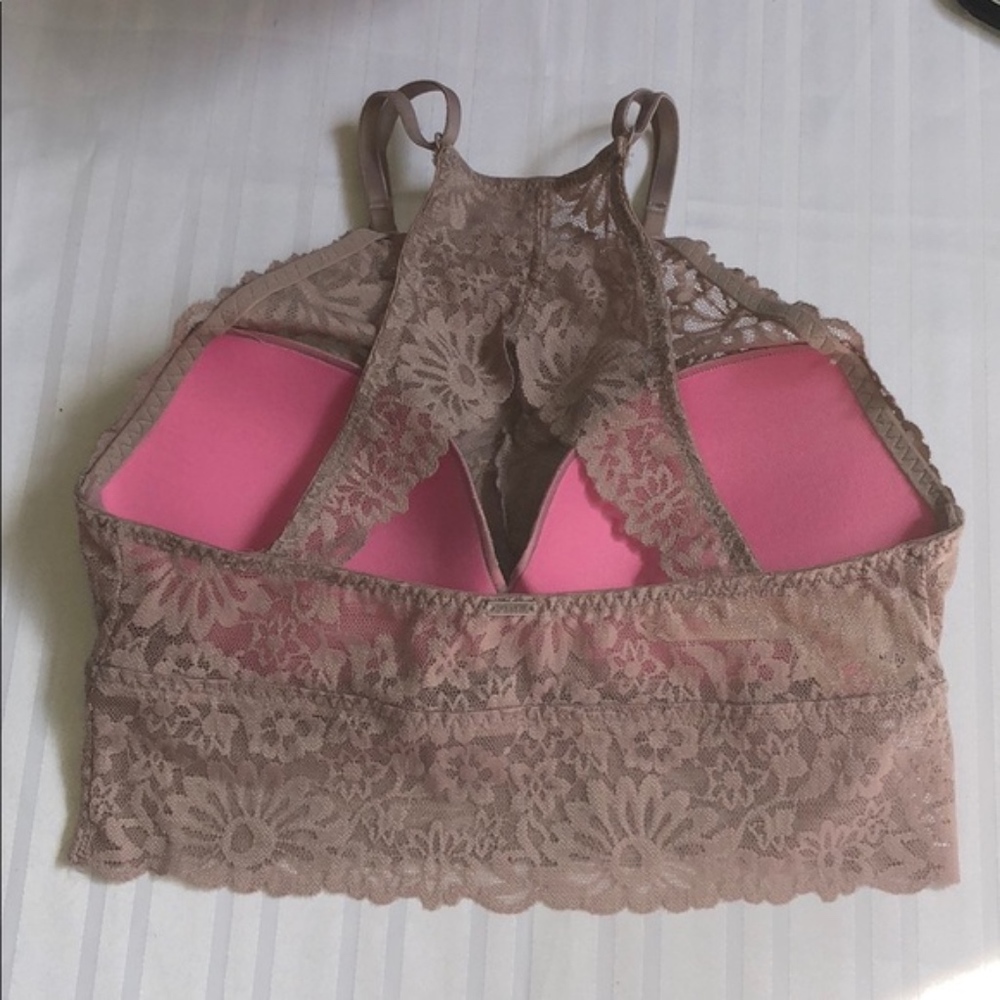 LAST 1!!! New VS Pink High Neck Lace Push Up Bra - Picture 6 of 8